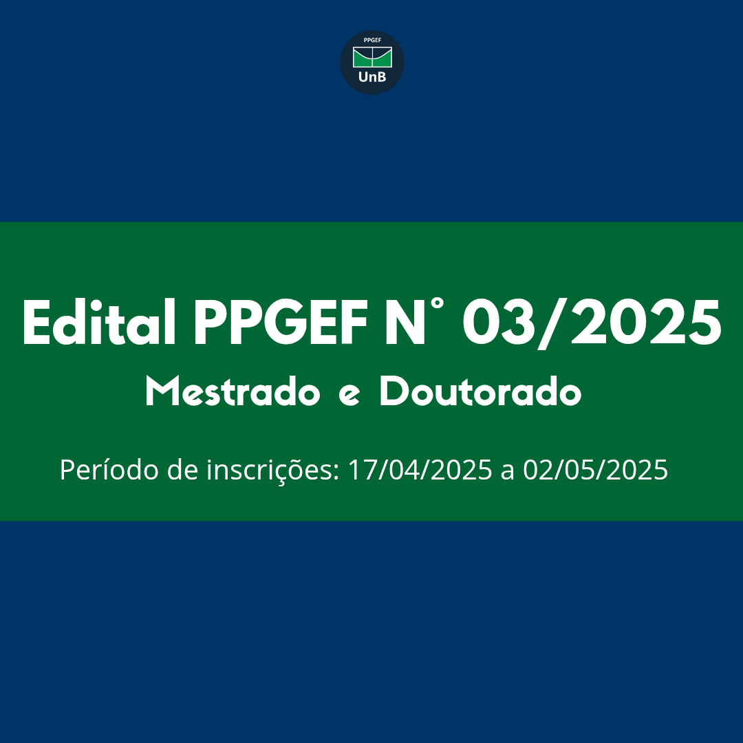 Edital de seleção PPGEF 03\2025